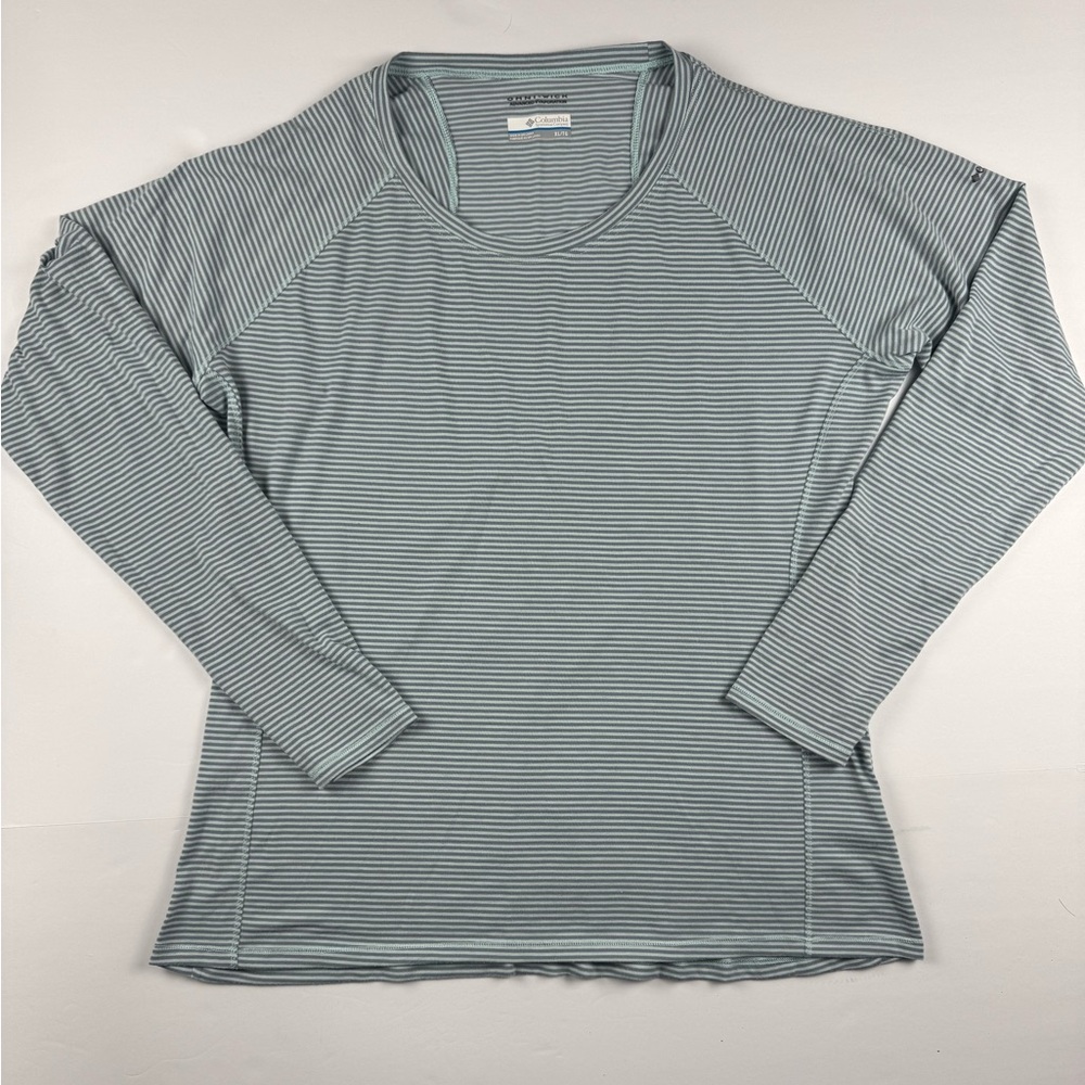 Women’s Striped Long Sleeve Omni-wick performance shirt size XL